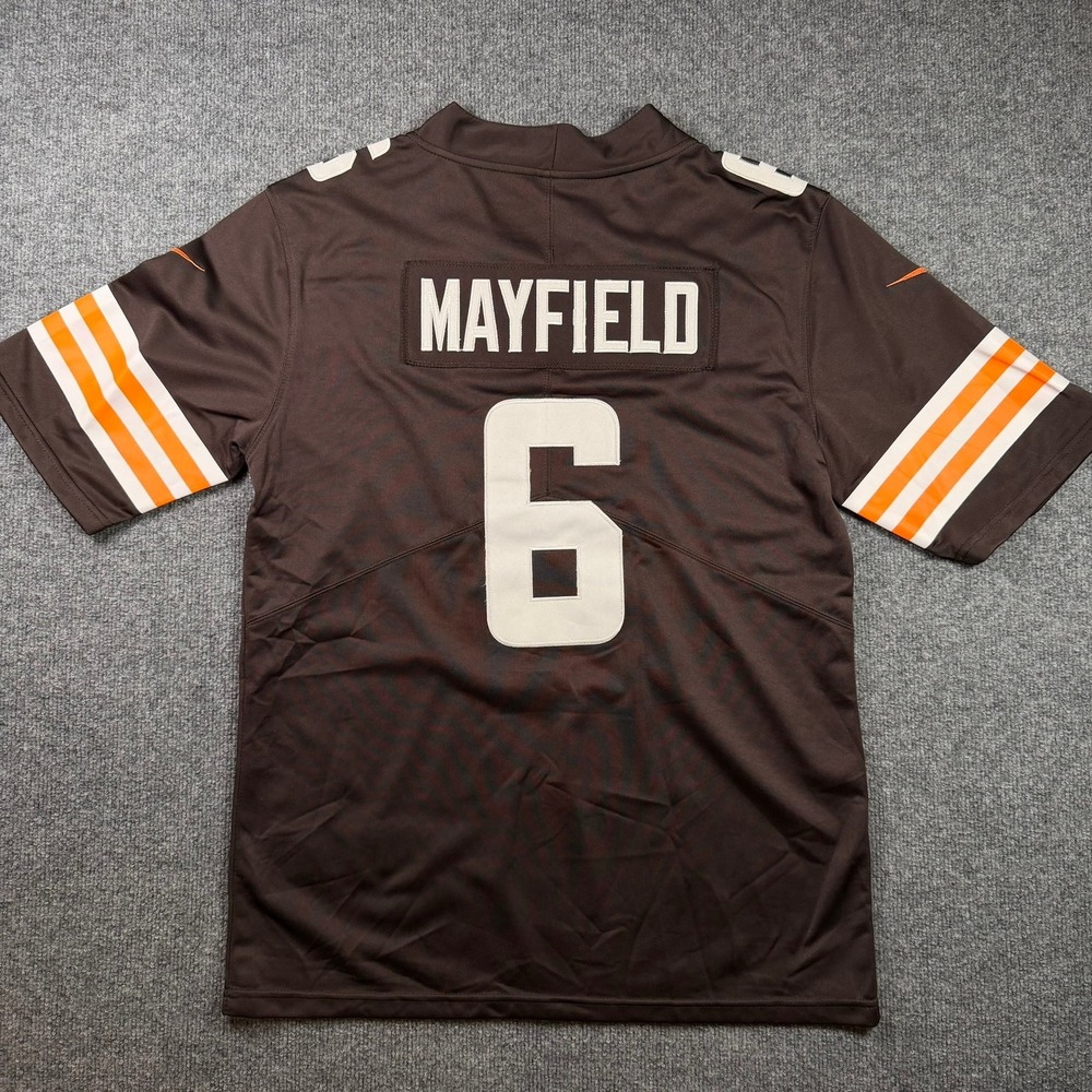 Baker Mayfield 6 Cleveland Browns Stitched Nike Football Jersey Mens Small Brown